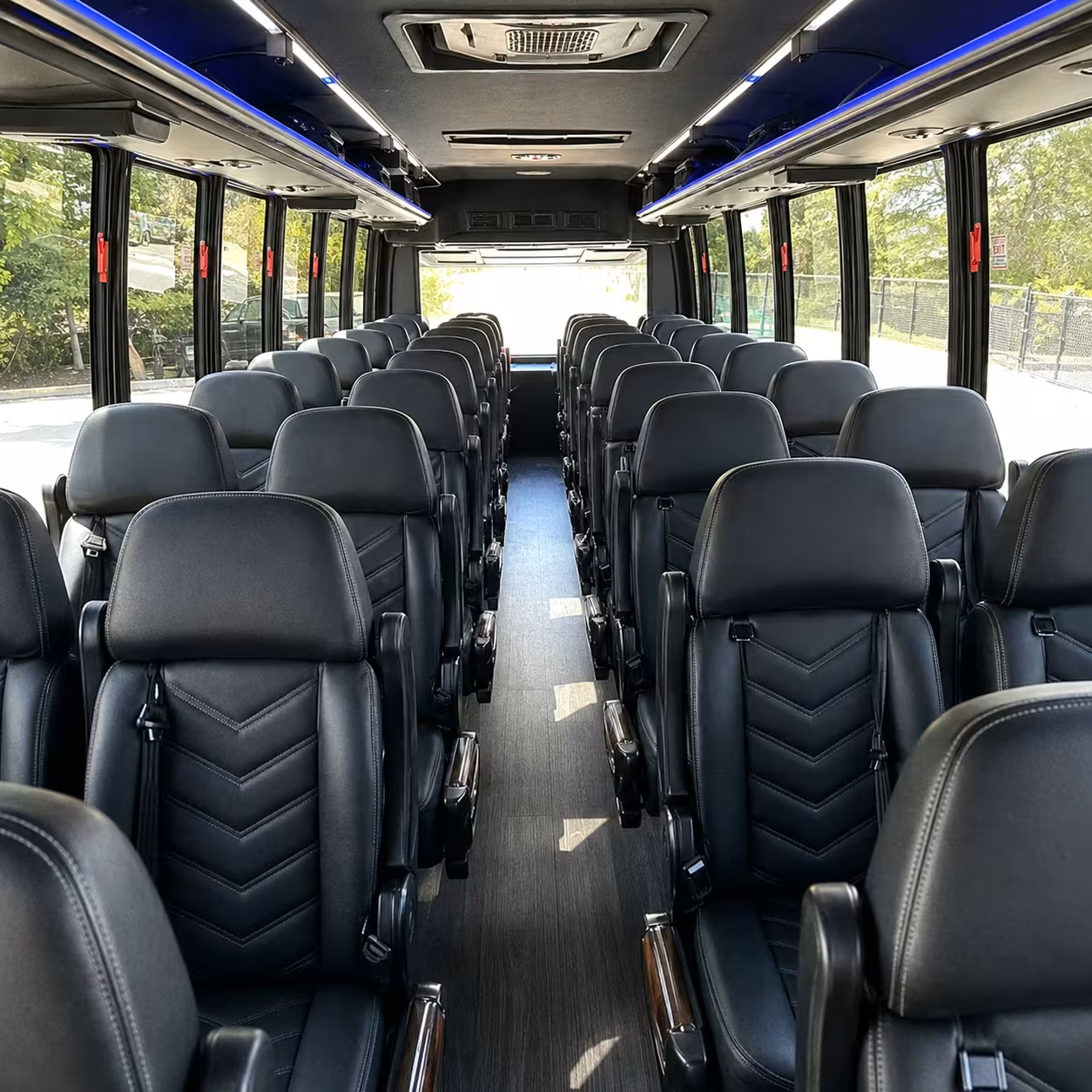 25 passenger minibus interior