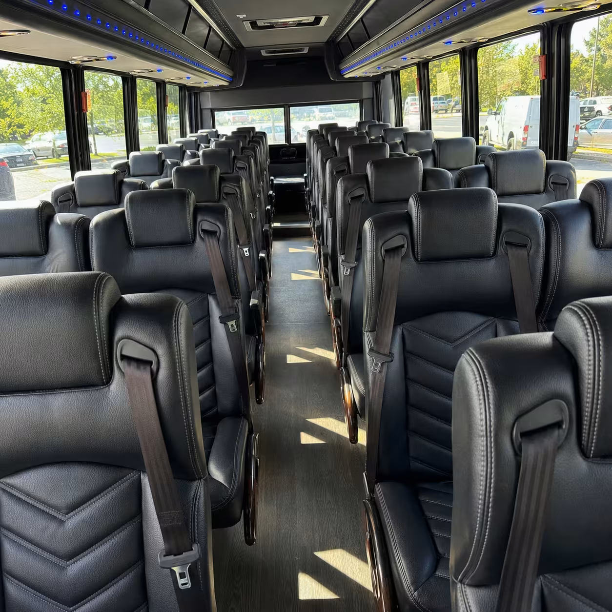 28 passenger minibus inside