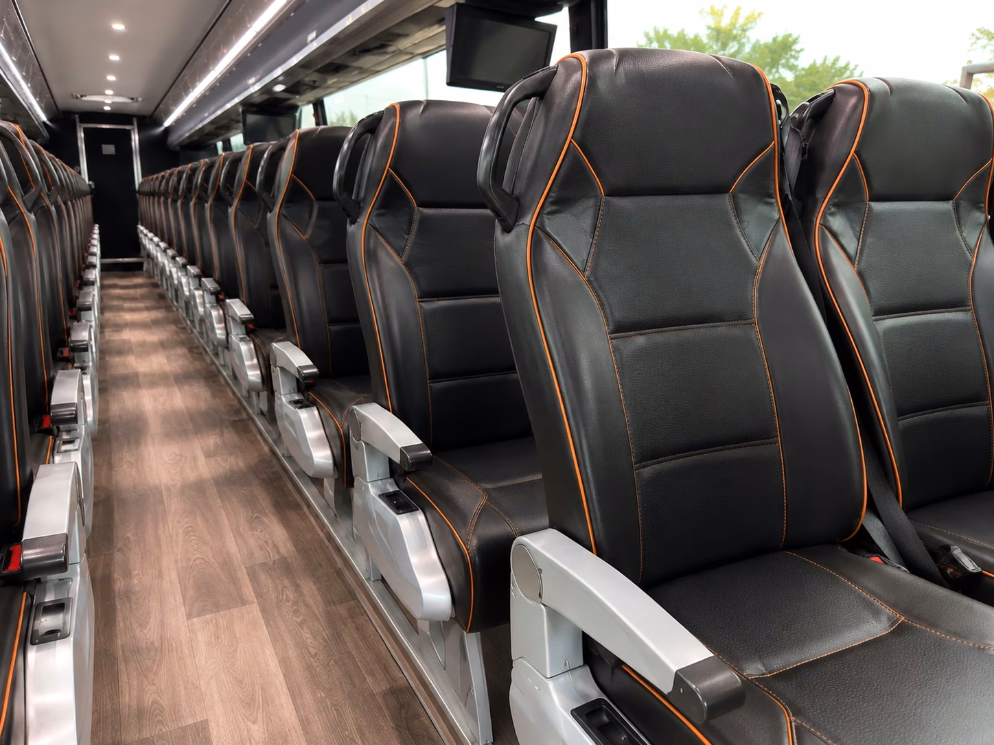 multi stop wedding day shuttle buses around corona