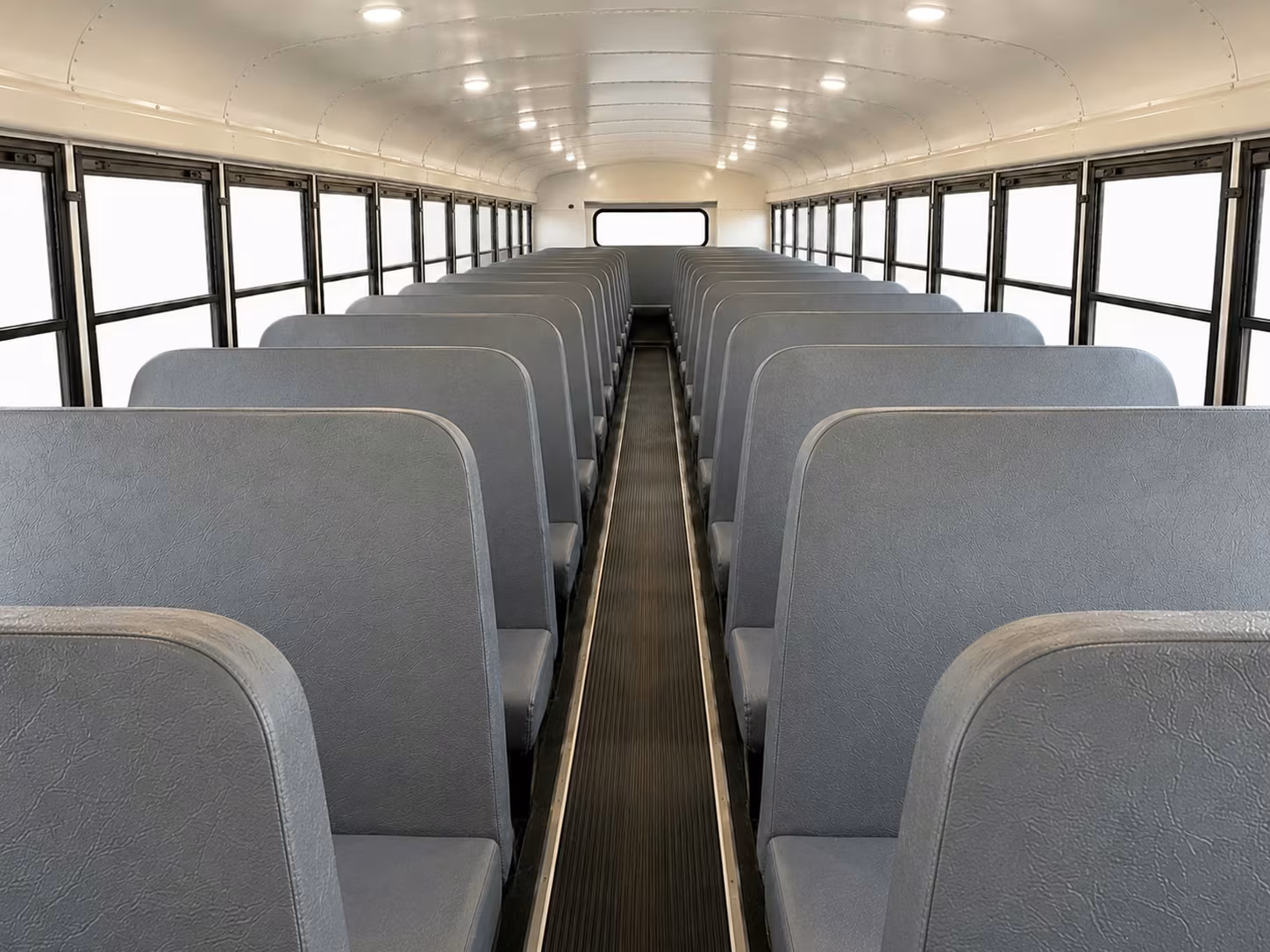 school bus inside