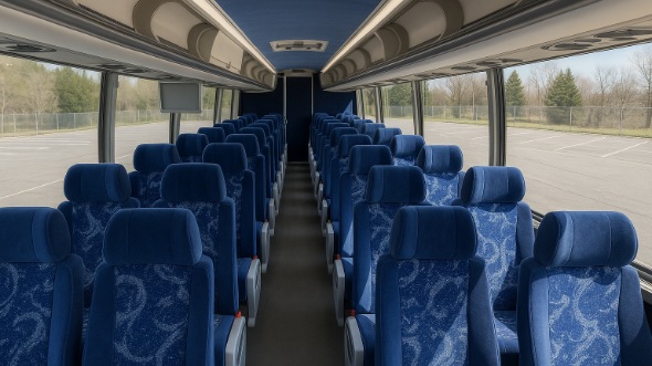 54 passenger charter bus interior corona