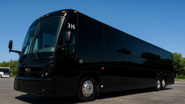 55 passenger charter bus corona