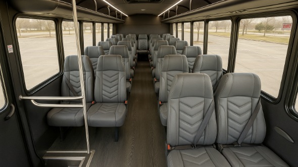 corona 18 passenger minibus inside