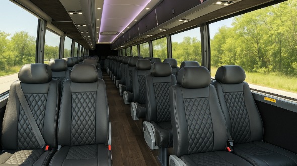 corona 28 passenger minibus inside