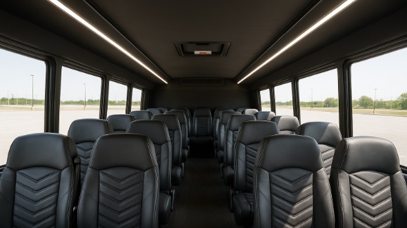 corona 35 passenger minibus inside