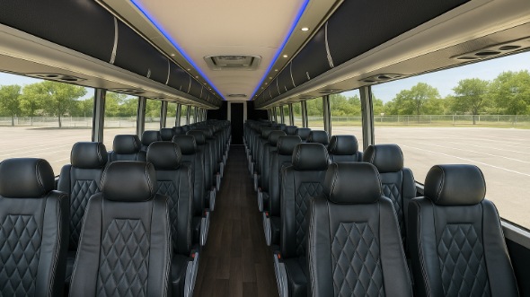 corona 50 passenger charter bus rental