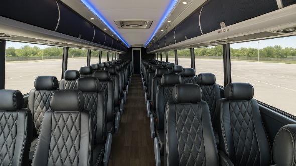 corona 54 passenger charter bus rental