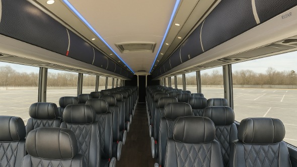 corona 55 passenger charter bus rental