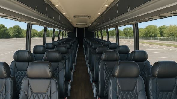 corona 56 passenger charter bus rental