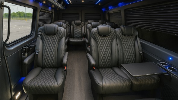 corona sprinter van with driver inside