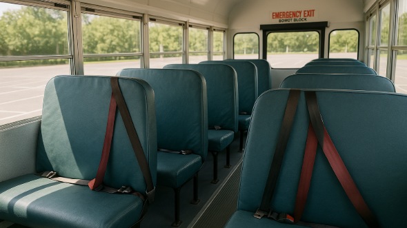 school bus rental interior corona
