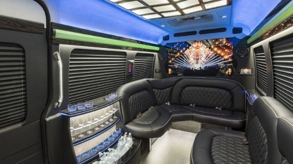 sprinter limo rental interior corona