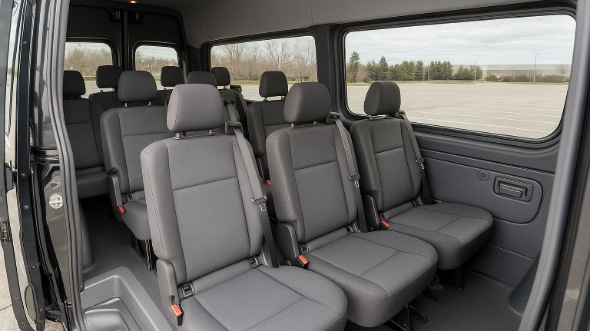 sprinter van with driver interior corona